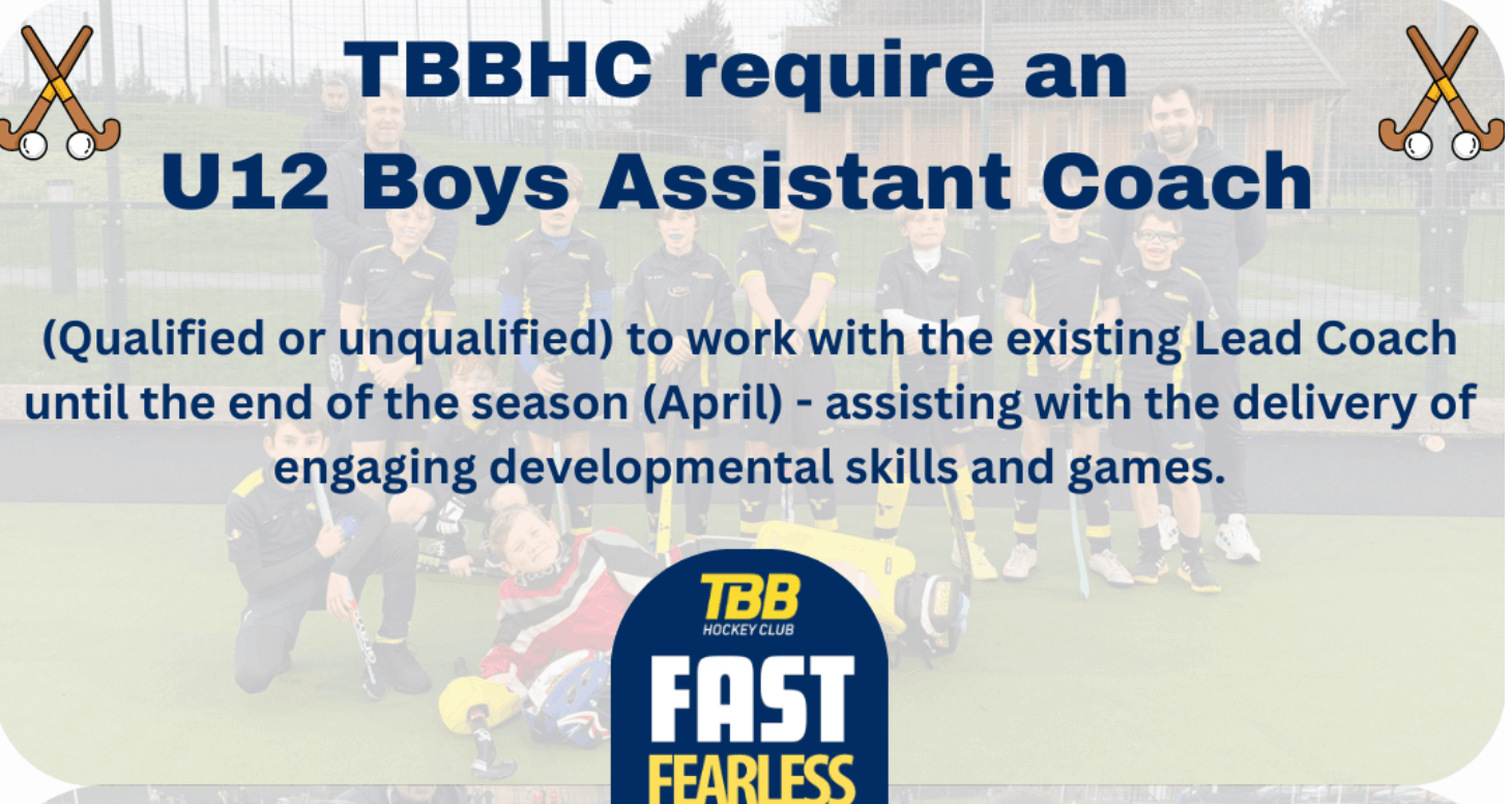 U12 Boys Assistant Coach Needed