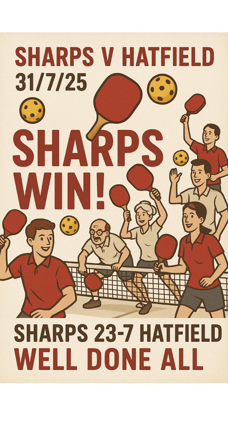 🏓 Sharps Dominate in Friendly Clash Against Hatfield
