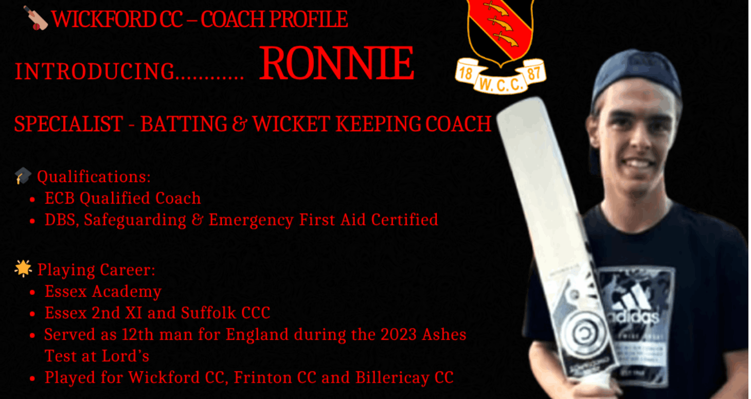 1-2-1 Cricket Coaching with Ronnie McKenna