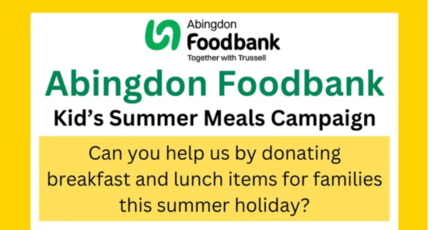 Help Us Support The Abingdon Food Bank Kids' Summer Meals Campaign This Weekend!