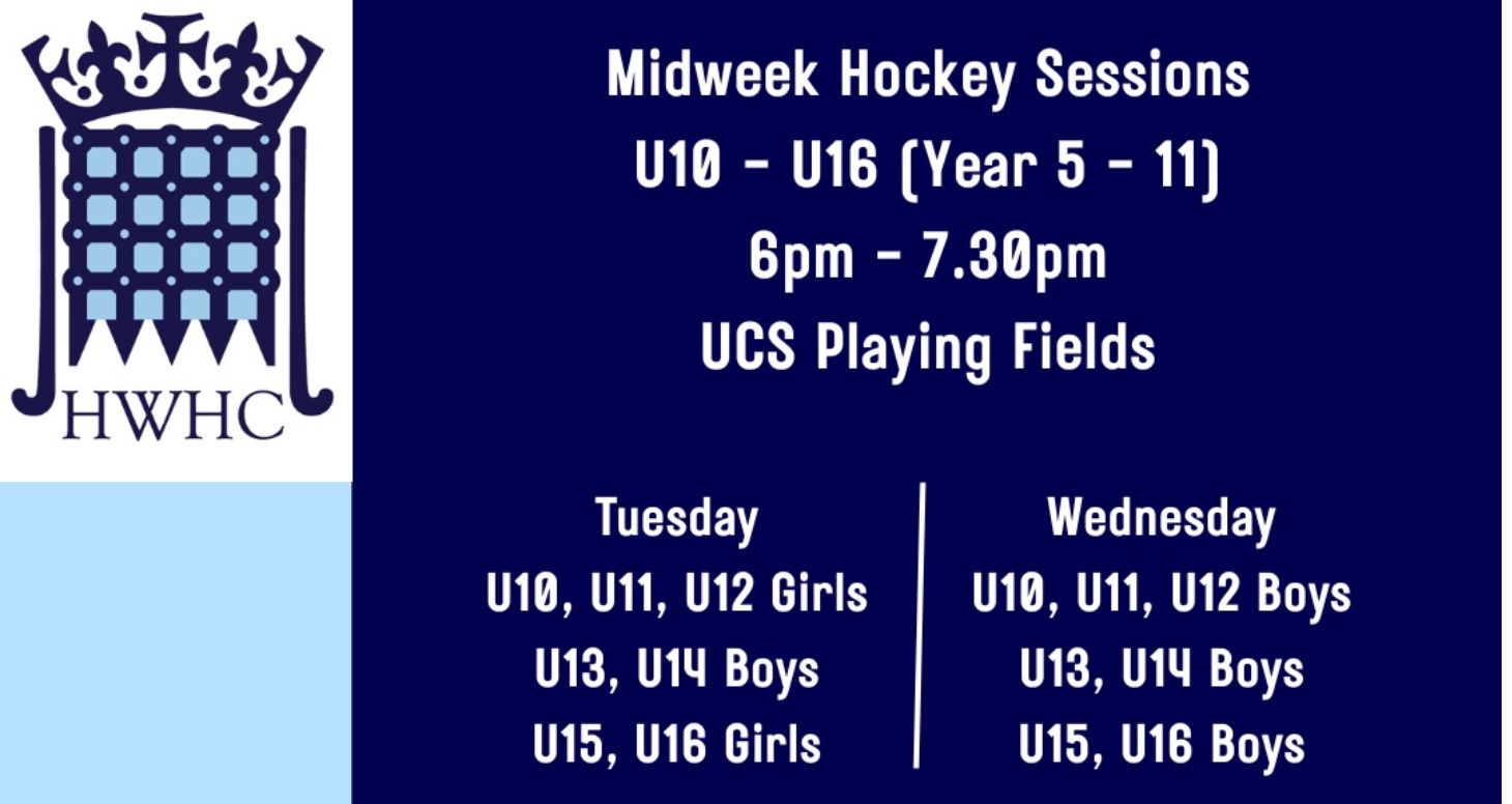 Junior Midweek Hockey At UCS Playing Fields