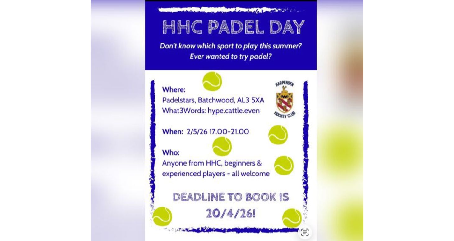 HHC Padel Day - Sat 2nd May