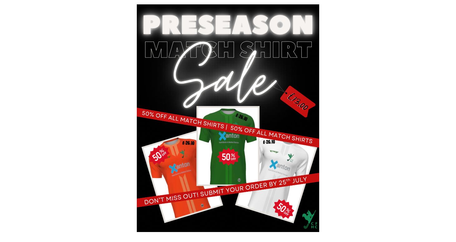 Preseason Match Shirt Sale