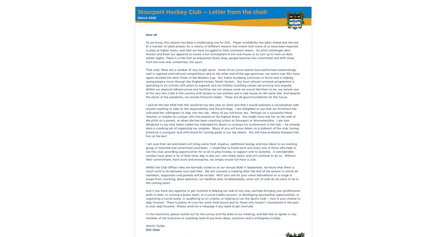 Club Update