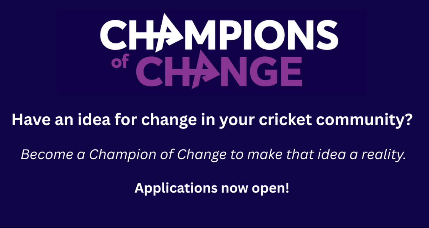 Champions Of Change - Applications Now Open