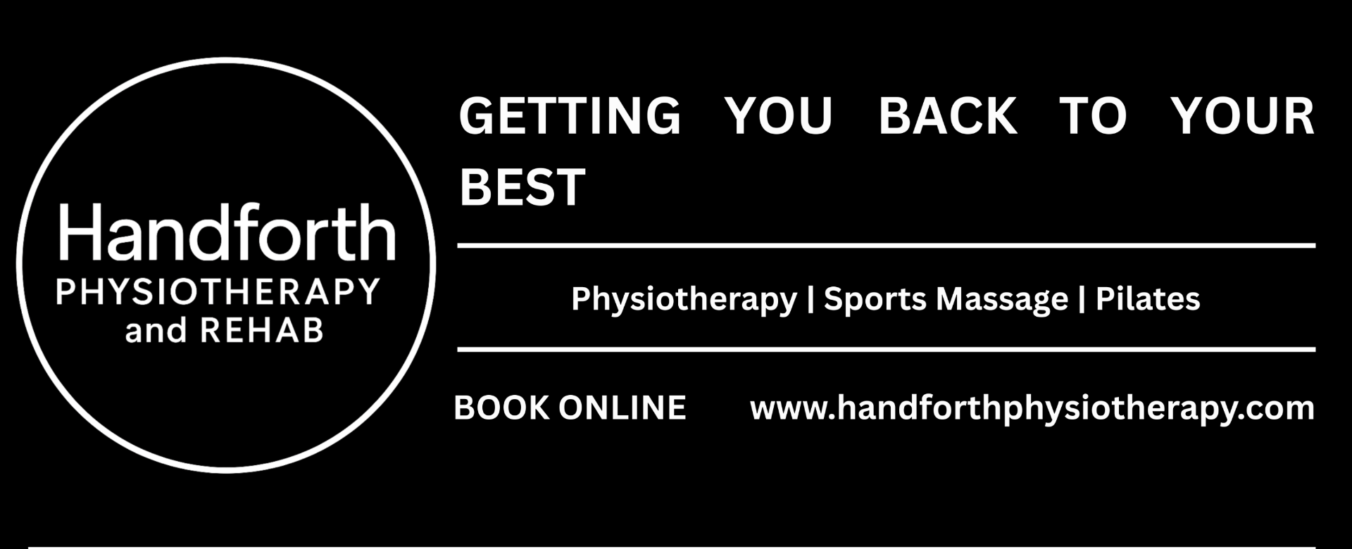 New Sponsor: Handforth Physio & Rehab