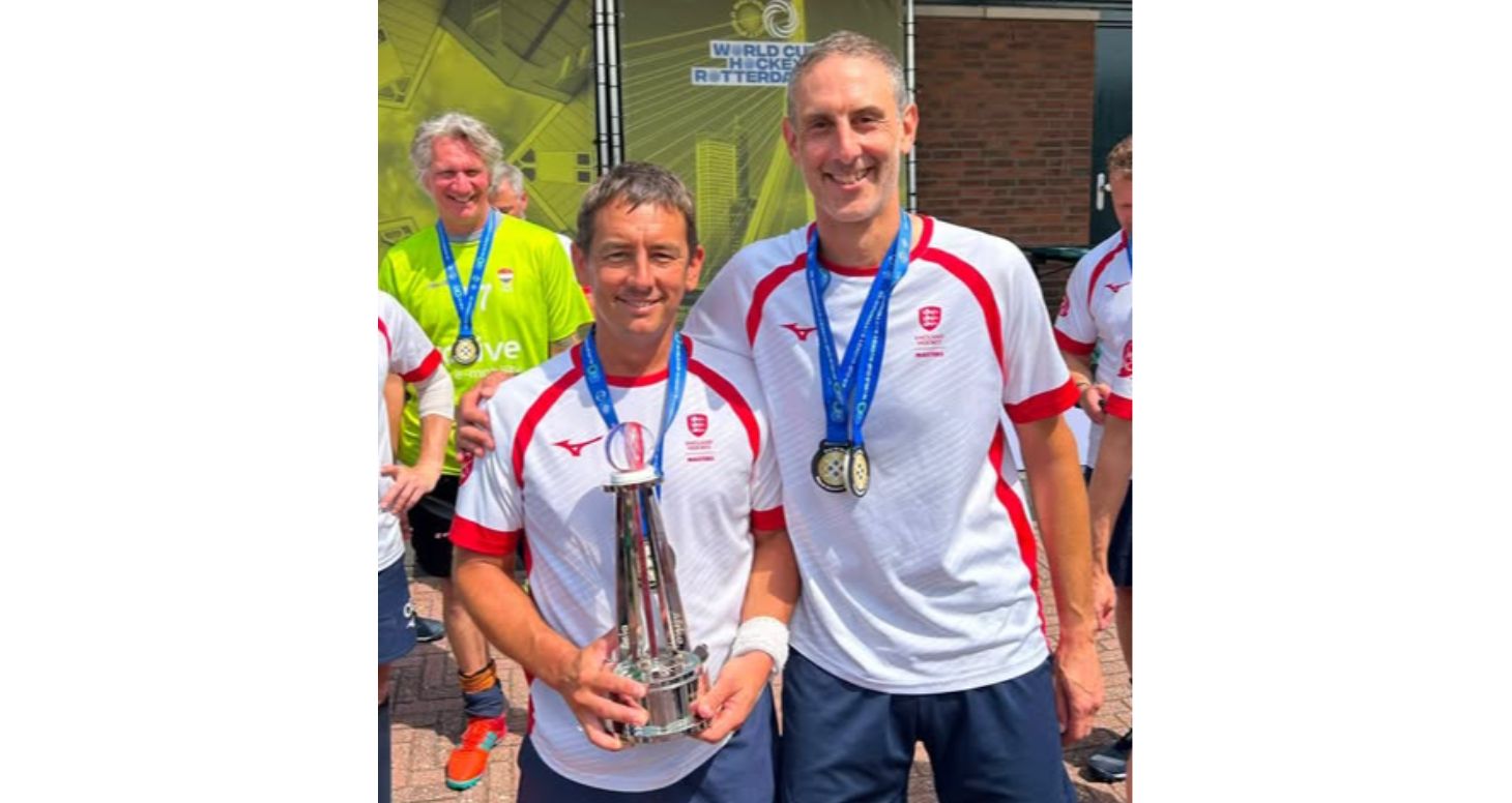 Steve and Bomber. Epsom's latest World Cup Winners