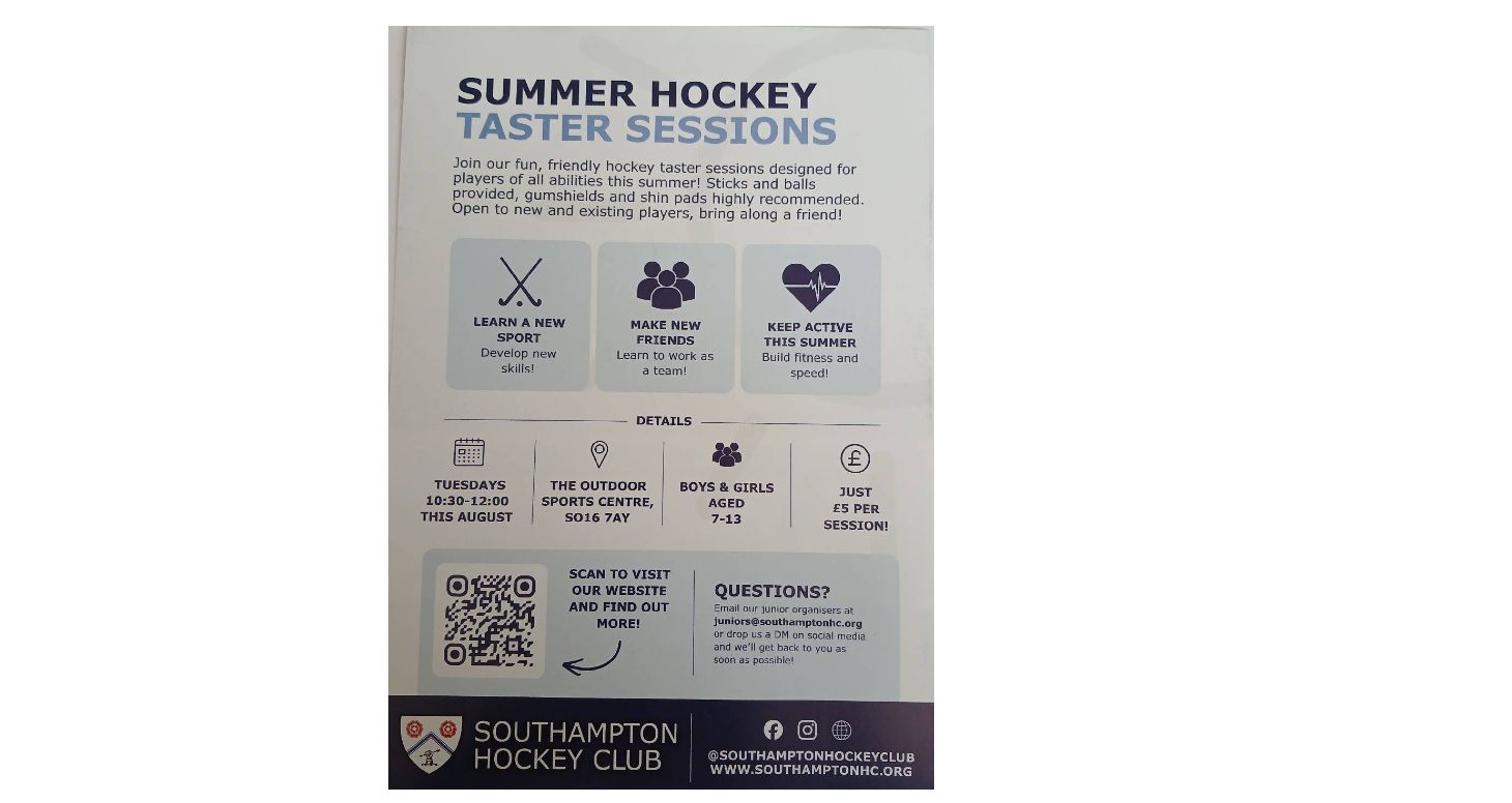 Every Tuesday in August for 7yrs to 13yrs from 10.30am to 12 noon